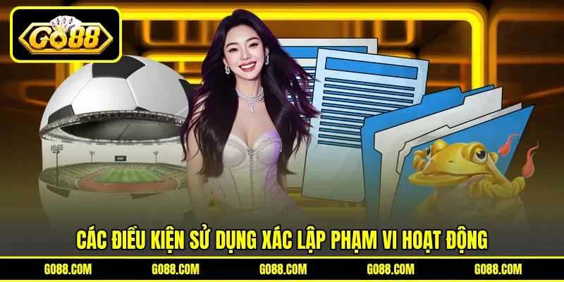 Các điều kiện sử dụng xác lập phạm vi hoạt động