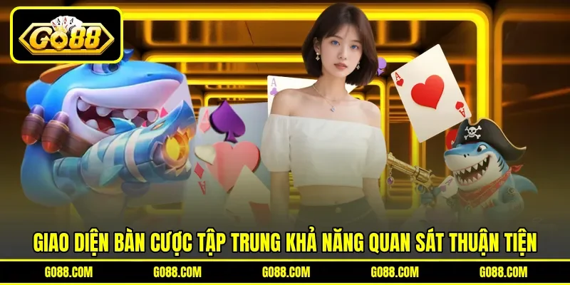 Giao diện bàn cược tập trung khả năng quan sát thuận tiện Giao diện bàn cược tập trung khả năng quan sát thuận tiện