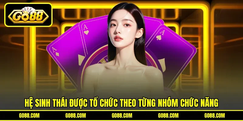 Hệ sinh thái được tổ chức theo từng nhóm chức năng